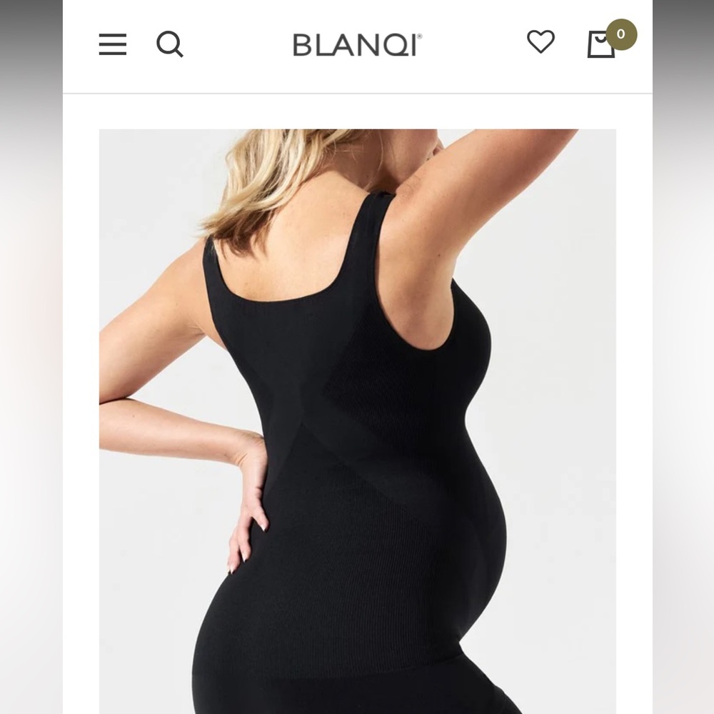 BLANQI Maternity Everyday Supportive Tank Top - Black
